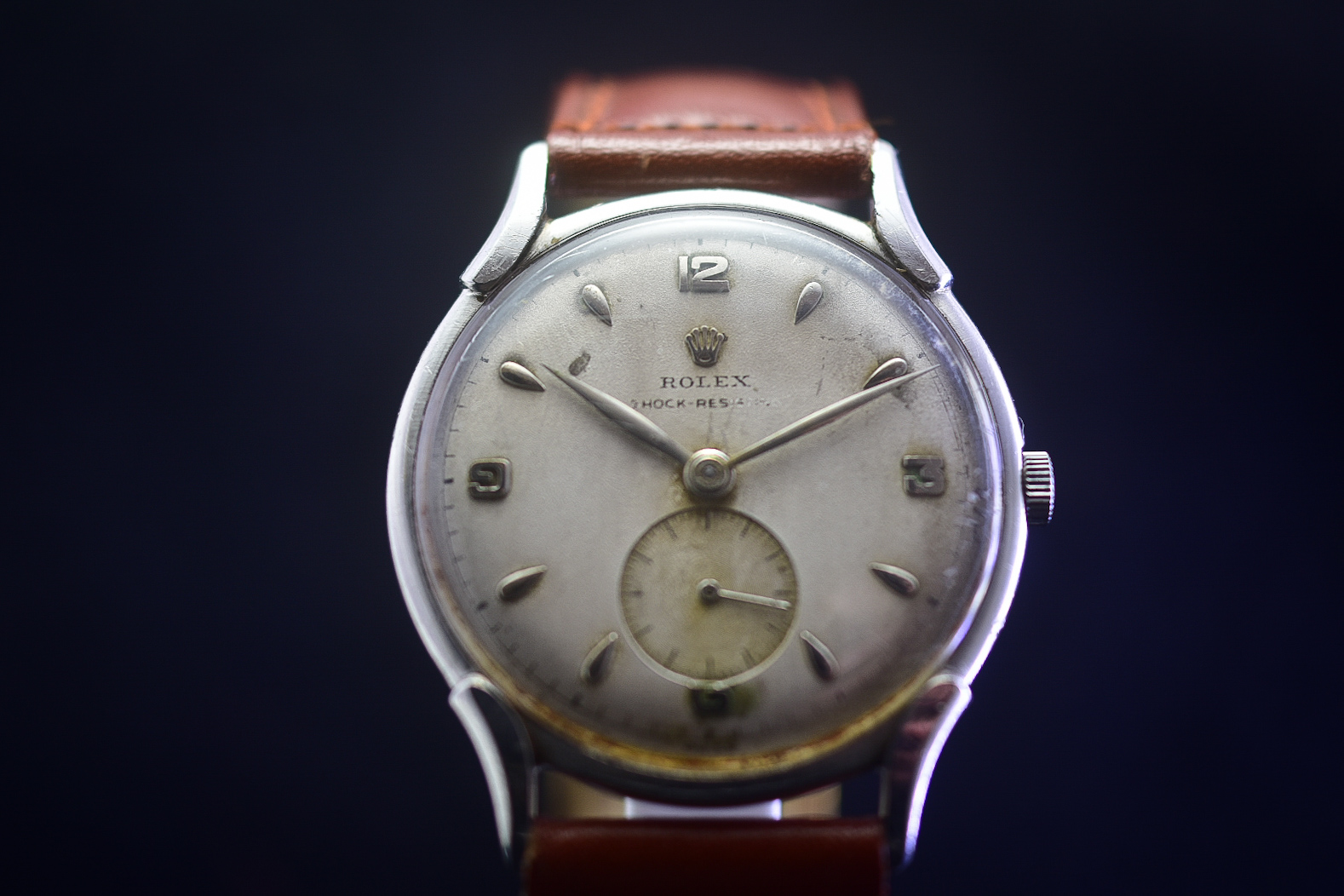 Rolex Snapback 4493 c.1950's Vintage Precision Dress Watch Men's Large Size Manual