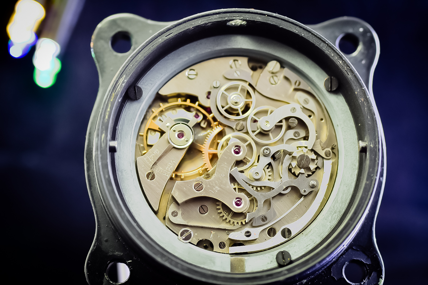 Vintage c.1950's Aircraft Dashboard Chronograph Clock / Watch - BREGUET / Valjoux 551 - Image 3 of 4