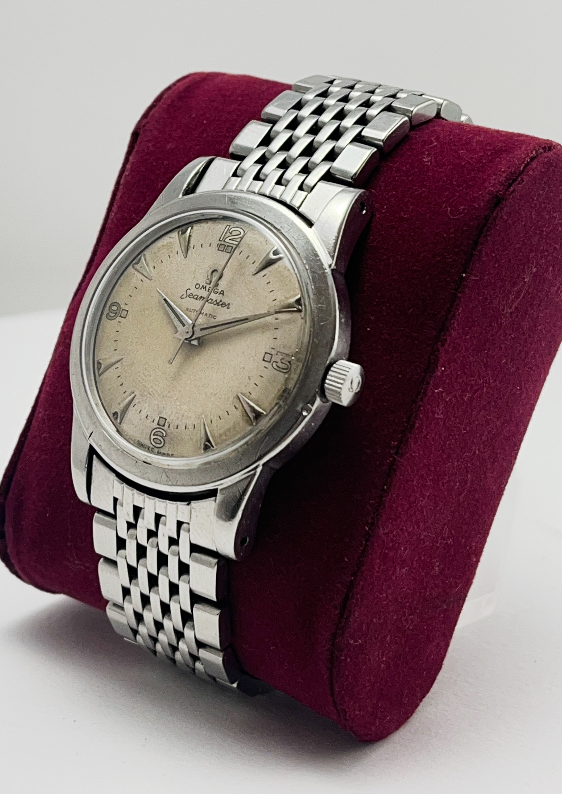 Omega Seamaster Ref 2557-7 c 1950 Cal 351 Automatic Original Stainless Steel Bracelet Wristwatch - Image 2 of 3