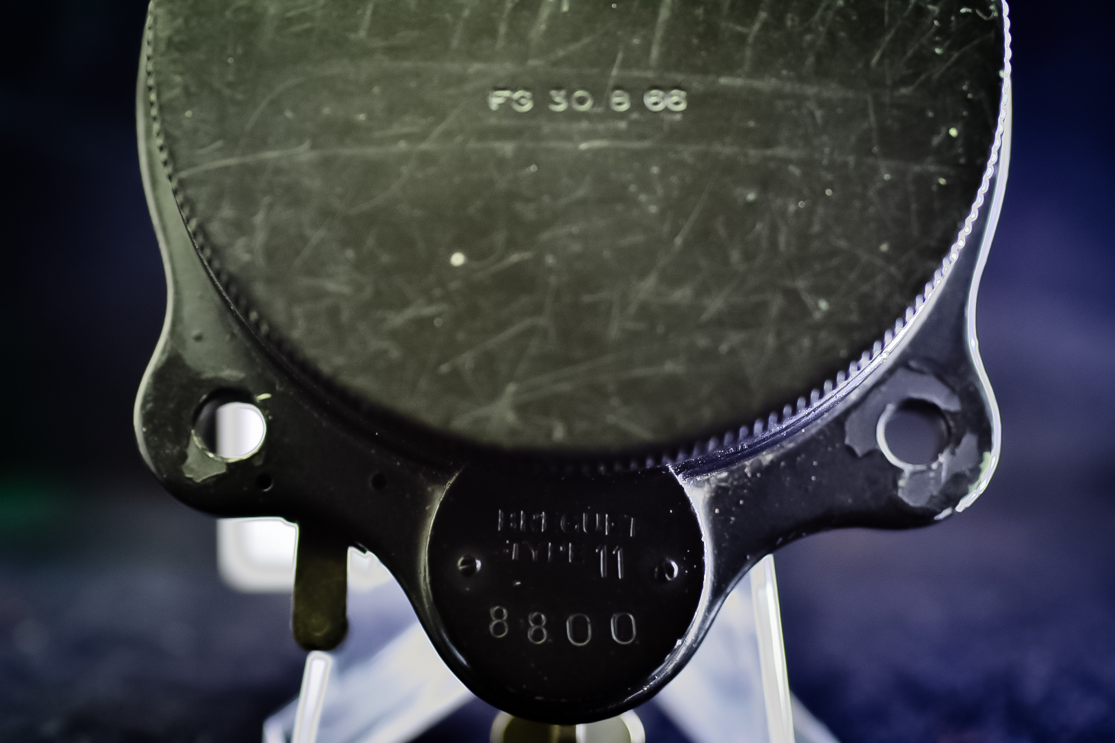 Vintage c.1950's Aircraft Dashboard Chronograph Clock / Watch - BREGUET / Valjoux 551 - Image 4 of 4