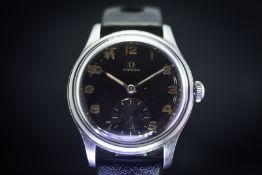 Omega Swedish Military Vattentat Stotskyddad Ref 2400-2 1944 Manual Wind Men's Watch