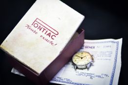 Pontiac Nageur Maillot Arc En Ciel Chrono Vintage Box & Papers c.1955