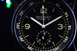 BREGUET Vintage c.1950's Aircraft Dashboard Chronograph Clock / Watch - BREGUET / Valjoux 551