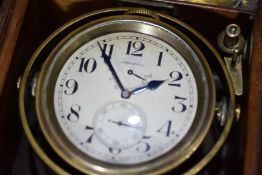 Longines Marine Chronometer 36 Hour Ship Deck Watch Clock