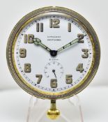 Longines Desk Car 8 Day Travel Desk Pocket Watch Goliath Large Size c.1930 Galt & Bro