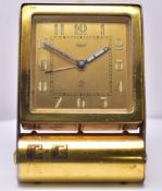 Jaeger LeCoultre 2 days Travel Table Desk Alarm Clock c.1950