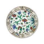 An Iznik Pottery Dish Turkey, late 16th Century