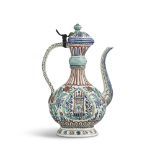 A Samson Iznik style pottery ewer France, 19th Century
