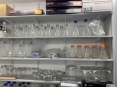 Assortment of glassware to include