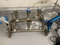 2 x Fisher Brand Stainless Steel Filtration Manifold
