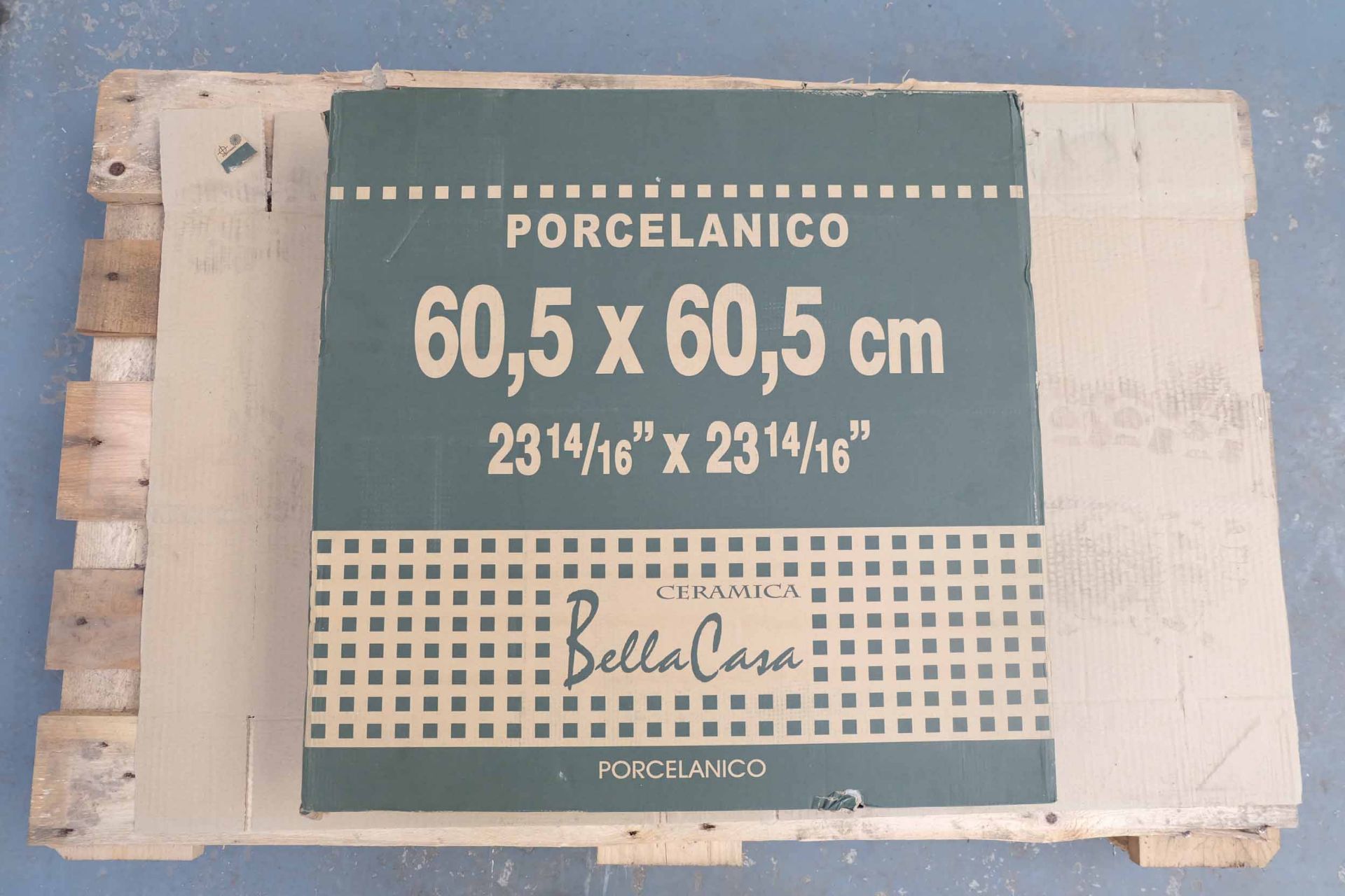 Bella Casa Porcelain Floor Tiles. 3 Packs of 4 Tiles. Size 60.5 x 60.5cm. Thickness 10mm.