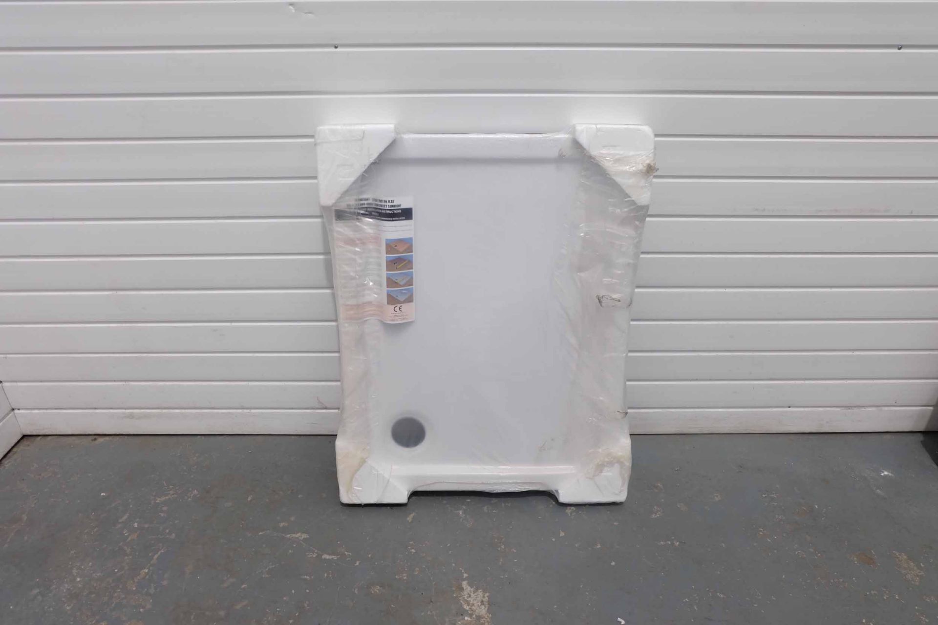 Kudos Kstone White Rectangular Shower Tray. Size 900mm x 700mm x 45mm High. Constructed From Dura