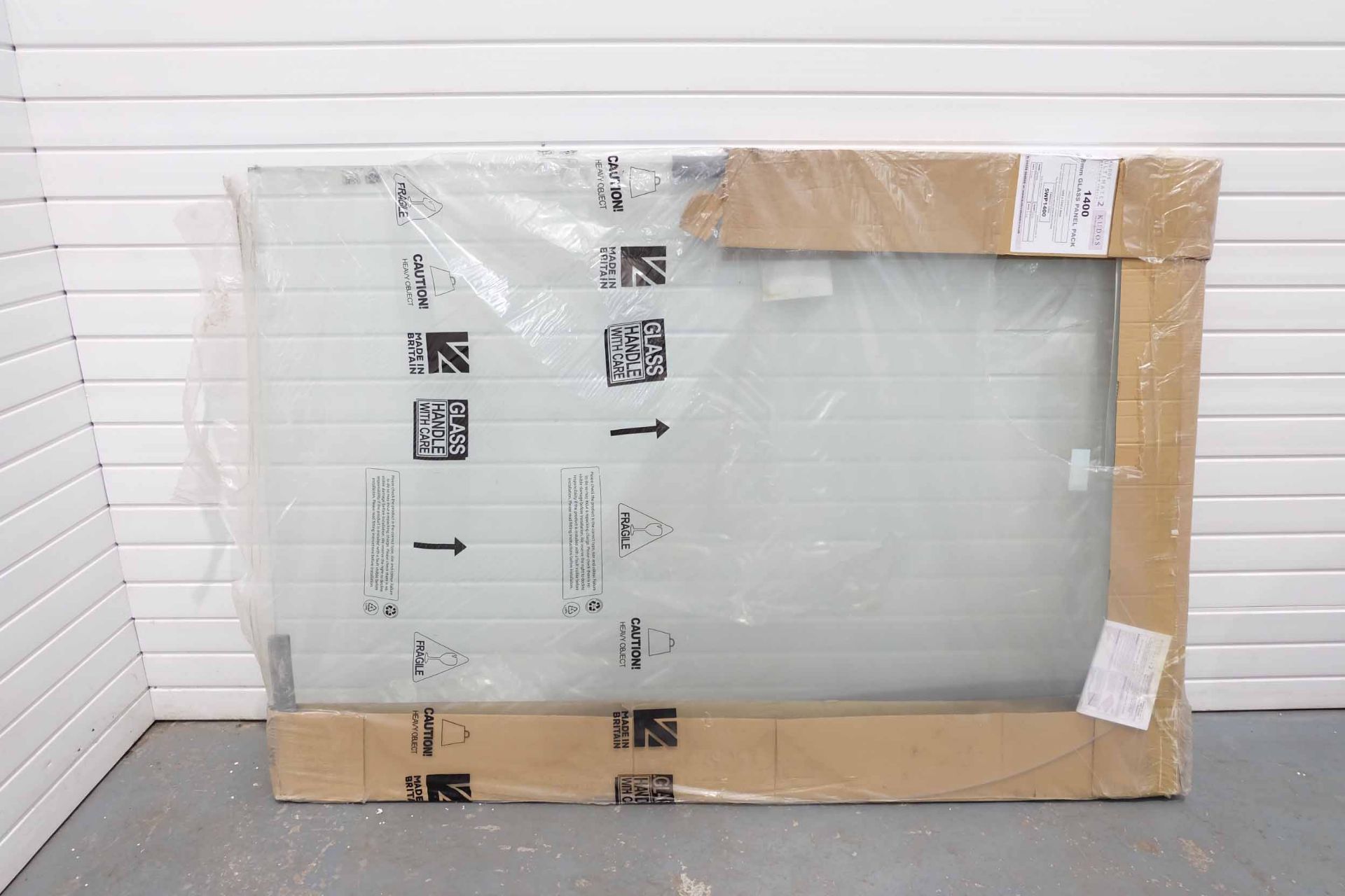 Kudos Ultimate 2 Wet Room Glass Panel. Size: 1952mm x 1355mm x 8mm. 8mm Toughened Safety Glass.