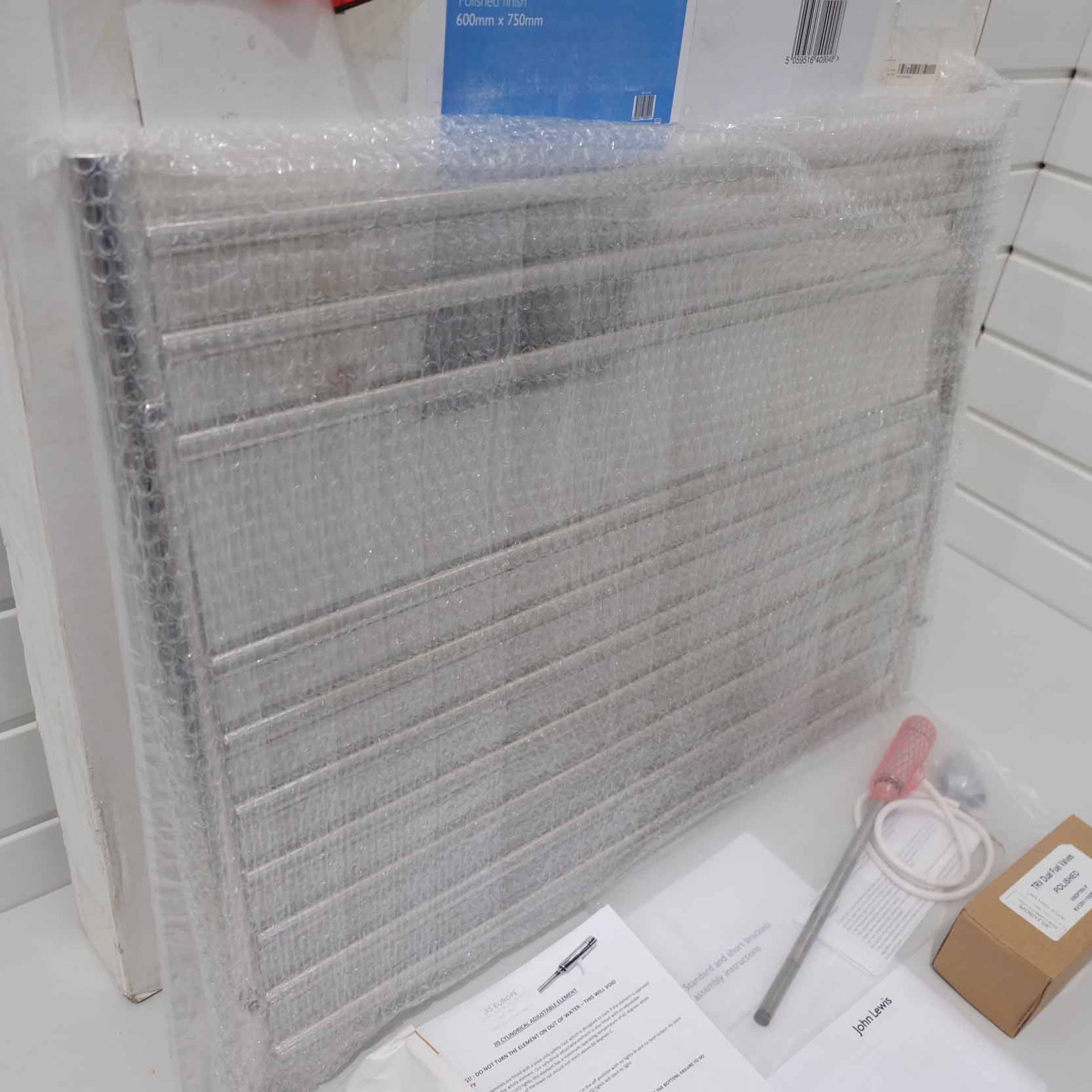 JLS Priory 750 Central Heating Radiator With Cylindrical Adjustable Duel Fuel Kit. Radiator Size 600 - Image 2 of 8