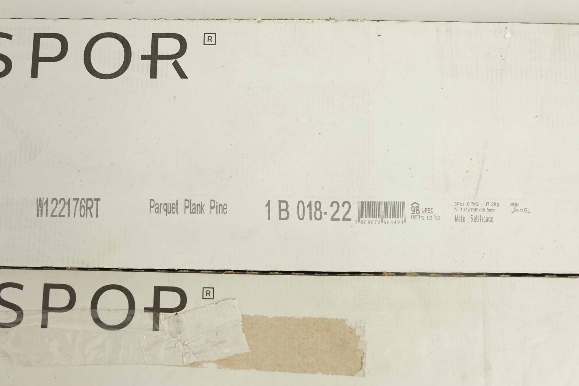 Grespor Porcelain Tiles. 7 Packs of 3 Tiles. Size 119 x 19.7cm. Thickness 10.5mm. Colour: Parquet - Image 3 of 7