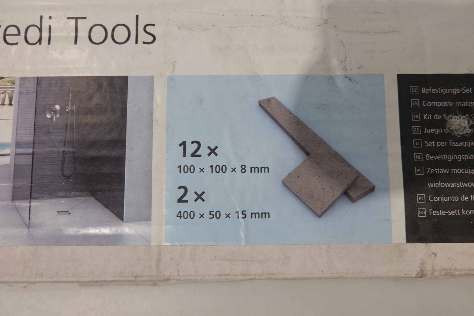 Wedi Tools Fixing Set & Spares. Designed to Help Hold the Weight of Larger Objects Like Shelves - Image 3 of 6