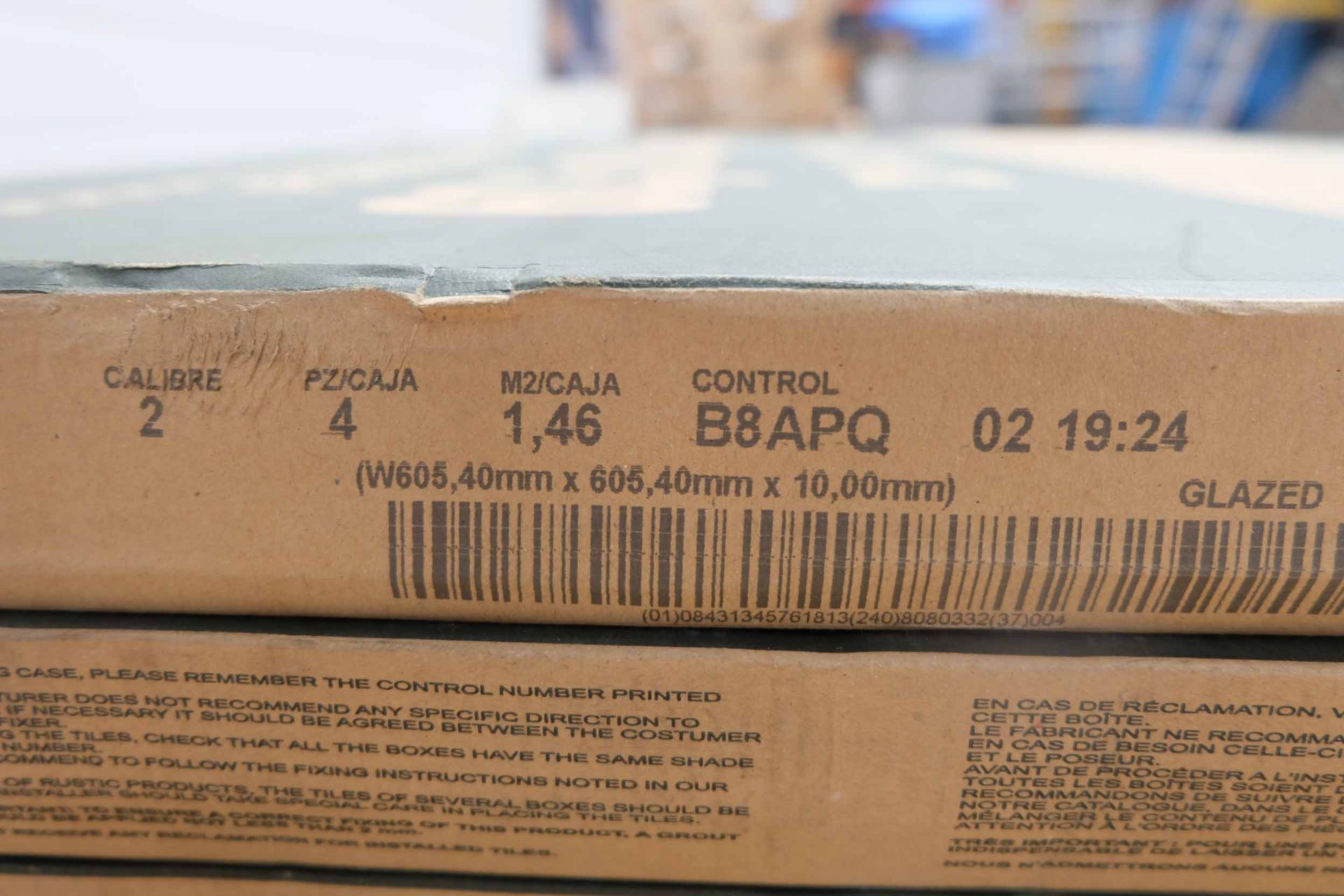 Bella Casa Porcelain Floor Tiles. 3 Packs of 4 Tiles. Size 60.5 x 60.5cm. Thickness 10mm. - Image 4 of 6