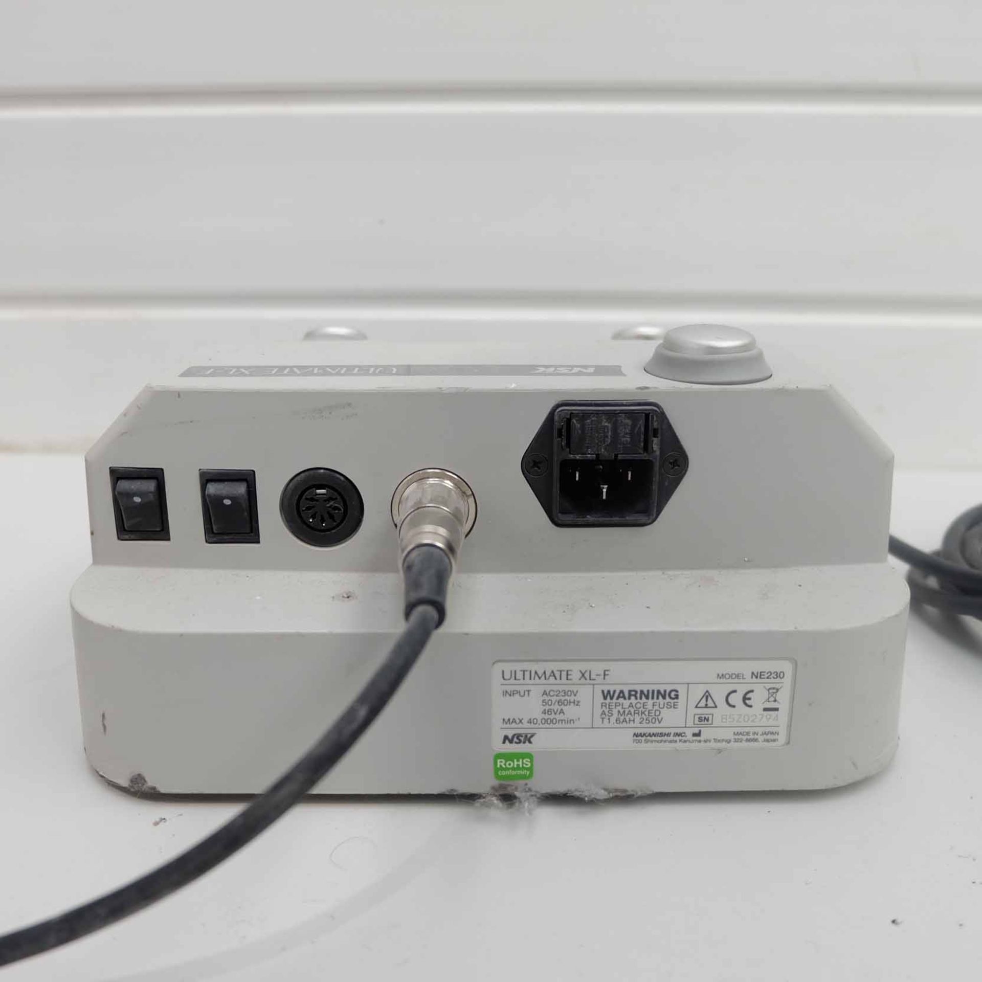 NSK Ultimate XL-F Model NE230 Micromotor With Handpiece. Max RPM 40,000. Single Phase, 230V. - Image 7 of 8