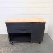Mobile Workbench on Wheels. 4' x 19