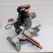 Evolution R255 SMS Sliding Mitre Saw. 110V. Year 2018.