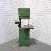 Startrite 352 Vertical Bandsaw. Table Size 450mm x 450mm.