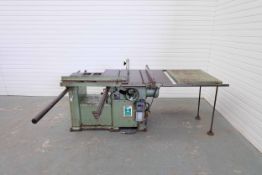 Wadkin Bursgreen Model 12 BGP Table Saw. Sliding Table 36
