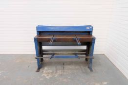 Edwards 4ft Treadle Guillotine. Capacity 1270mm x 1.5m.