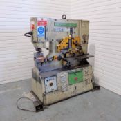 GEKA Hydracrop Model HYD-70-S Hydraulic Ironworker. Punching Capacity 28 x 20mm.