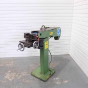 Almi Pipe Linisher. Belt Size 100mm Wide. With 4 x Rollers: 1 on Linisher and 3 Spare.