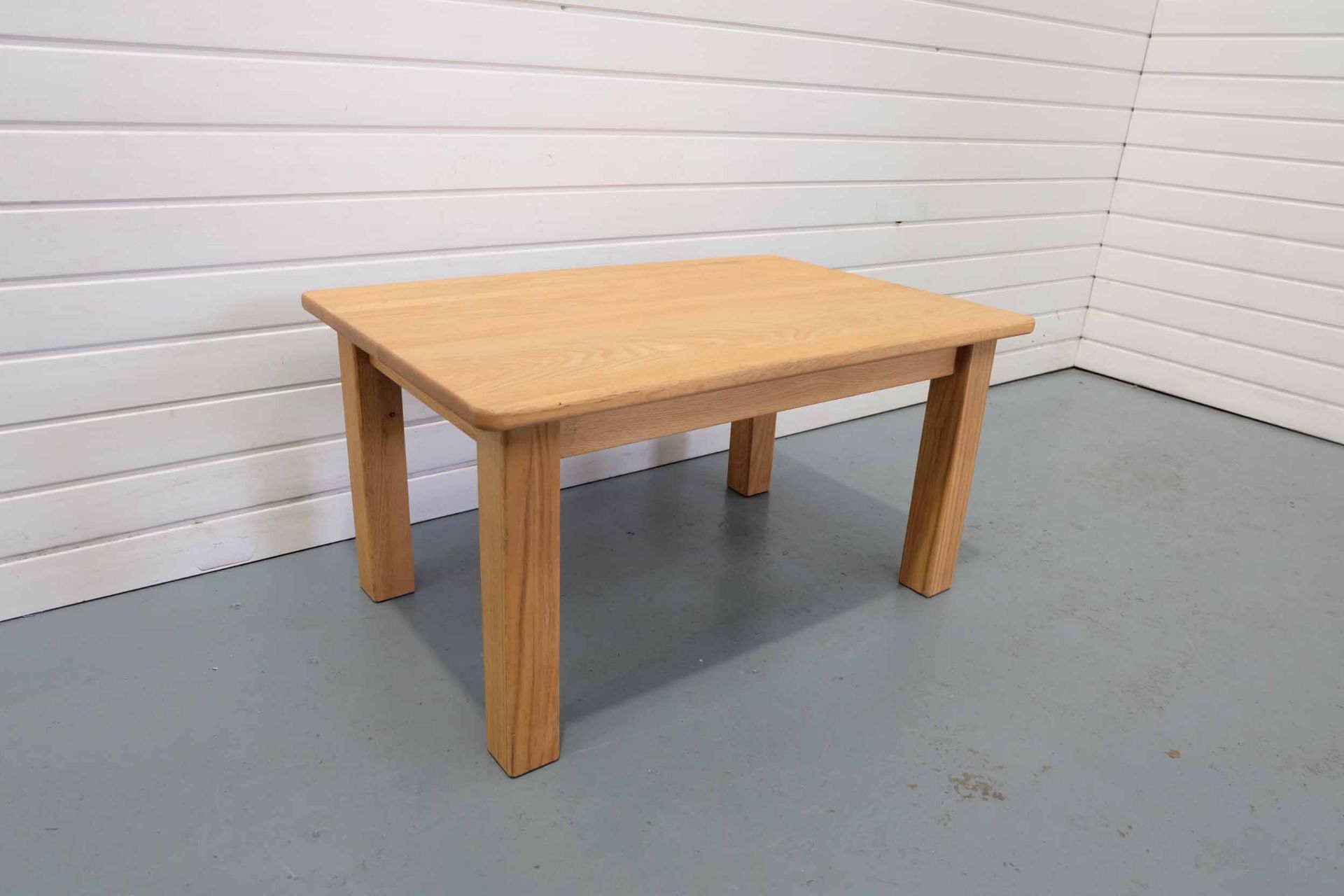 Solid Oak Coffee Table. - Image 2 of 4