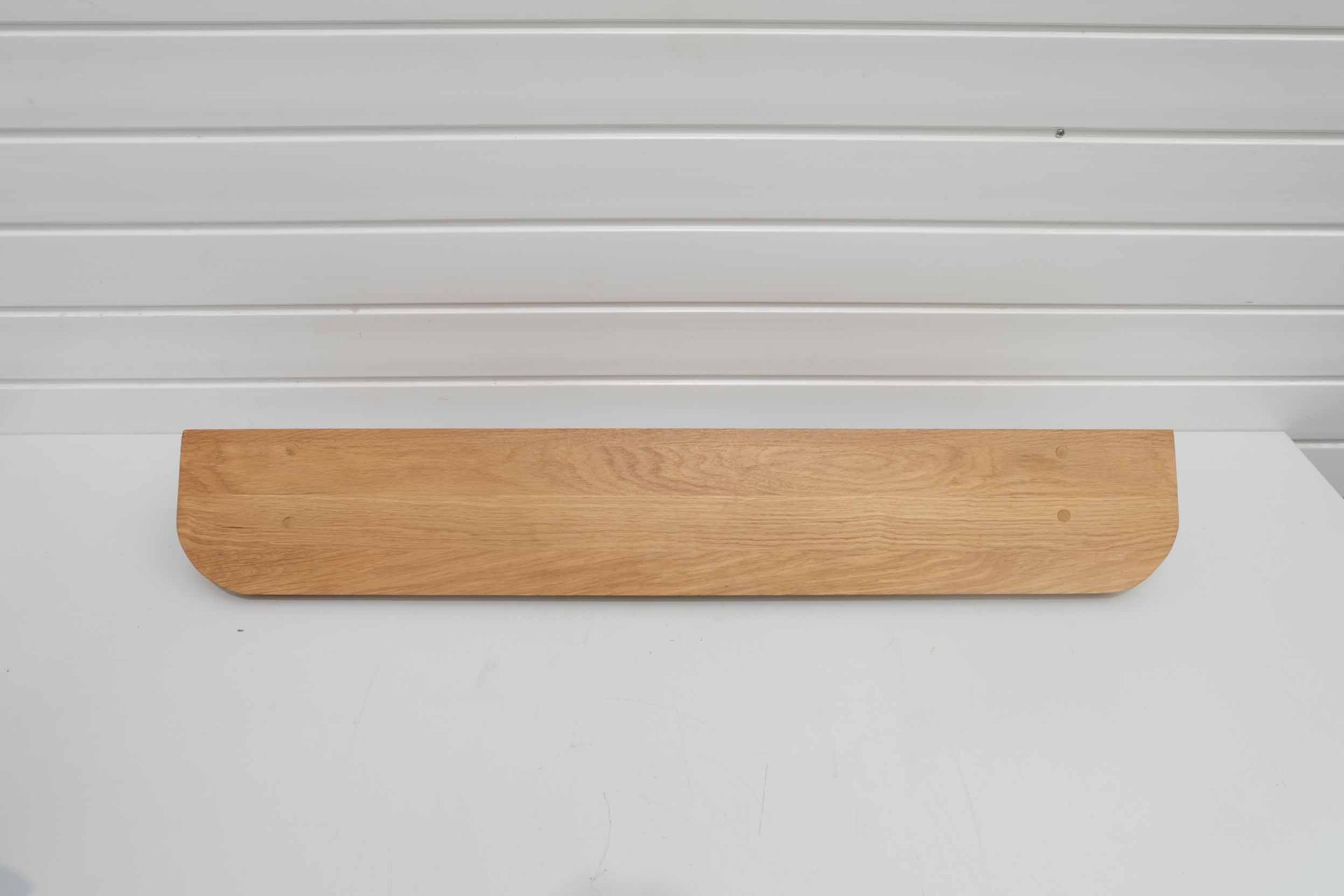 Oak Shelf With Curved Corners. - Image 3 of 5