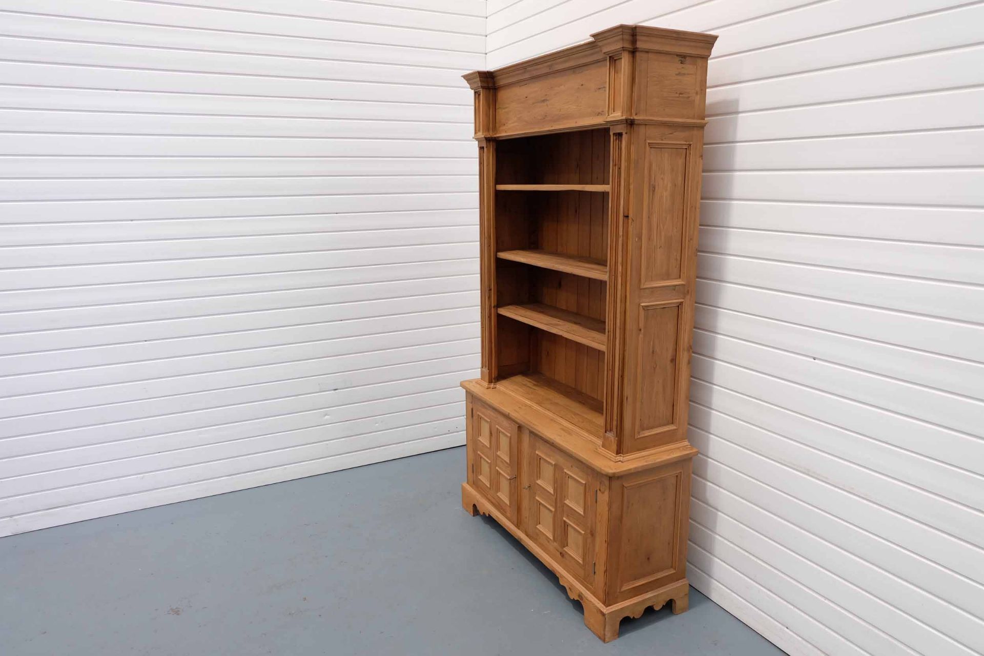 2 Piece Pine Dresser With 2 Lockable Doors and 3 Adjustable Shelves. - Image 6 of 7