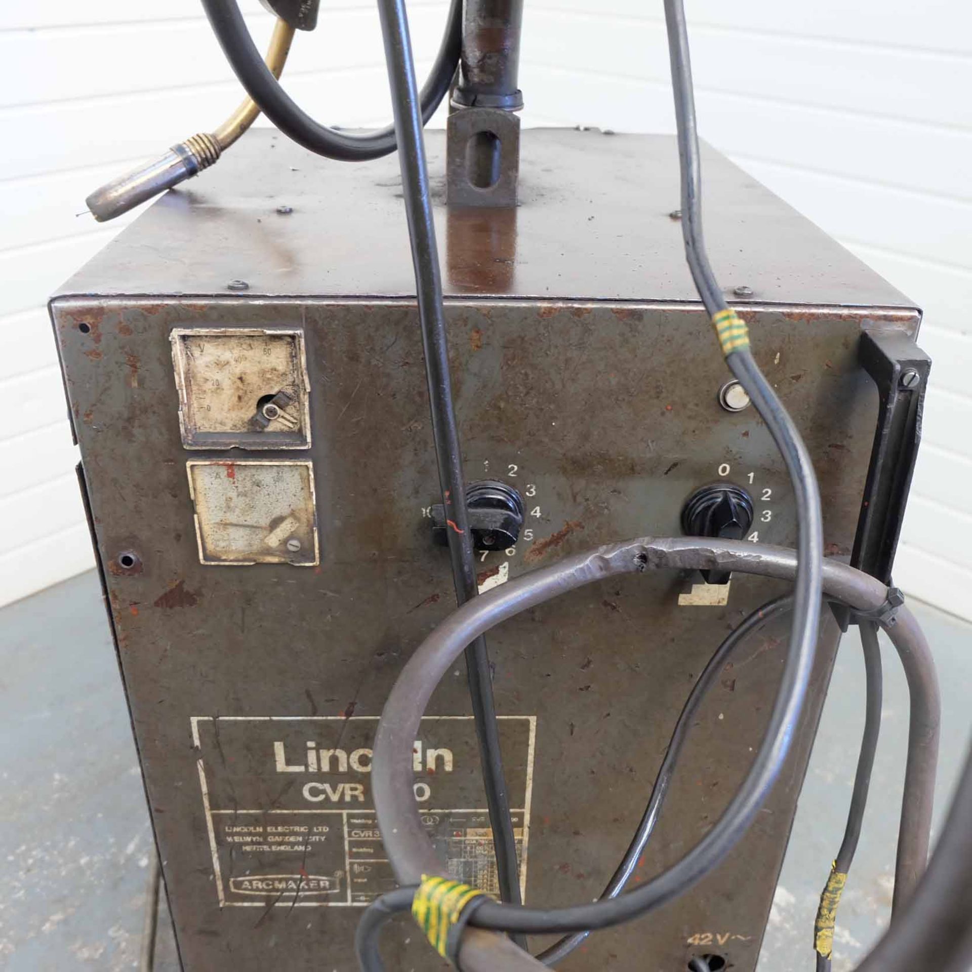 Lincoln CVR 330 Mig Welder With Lincoln AM21 Wire Feeder. Current Range 50 - 315 Amp. Welding Capaci - Image 3 of 7