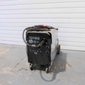 SIP Topmig Super Turbo 196 Mig Welder. Current Range 25 - 195 Amp. Power at 1--%: 87 Amp. Single Pha