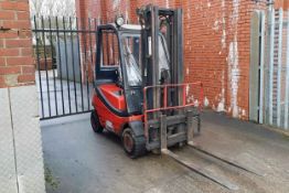 Lansing Linde Type H18T-03 Gas Powered Fork Lift Truck. Year 2000. Capacity 1800kg. Lift Height 194