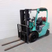 Mitsubishi 20 Gas Fork Lift Truck. Model FG2ON. Type 55F-SSE022. Mast Model 5M25C43. Triple Mast & S