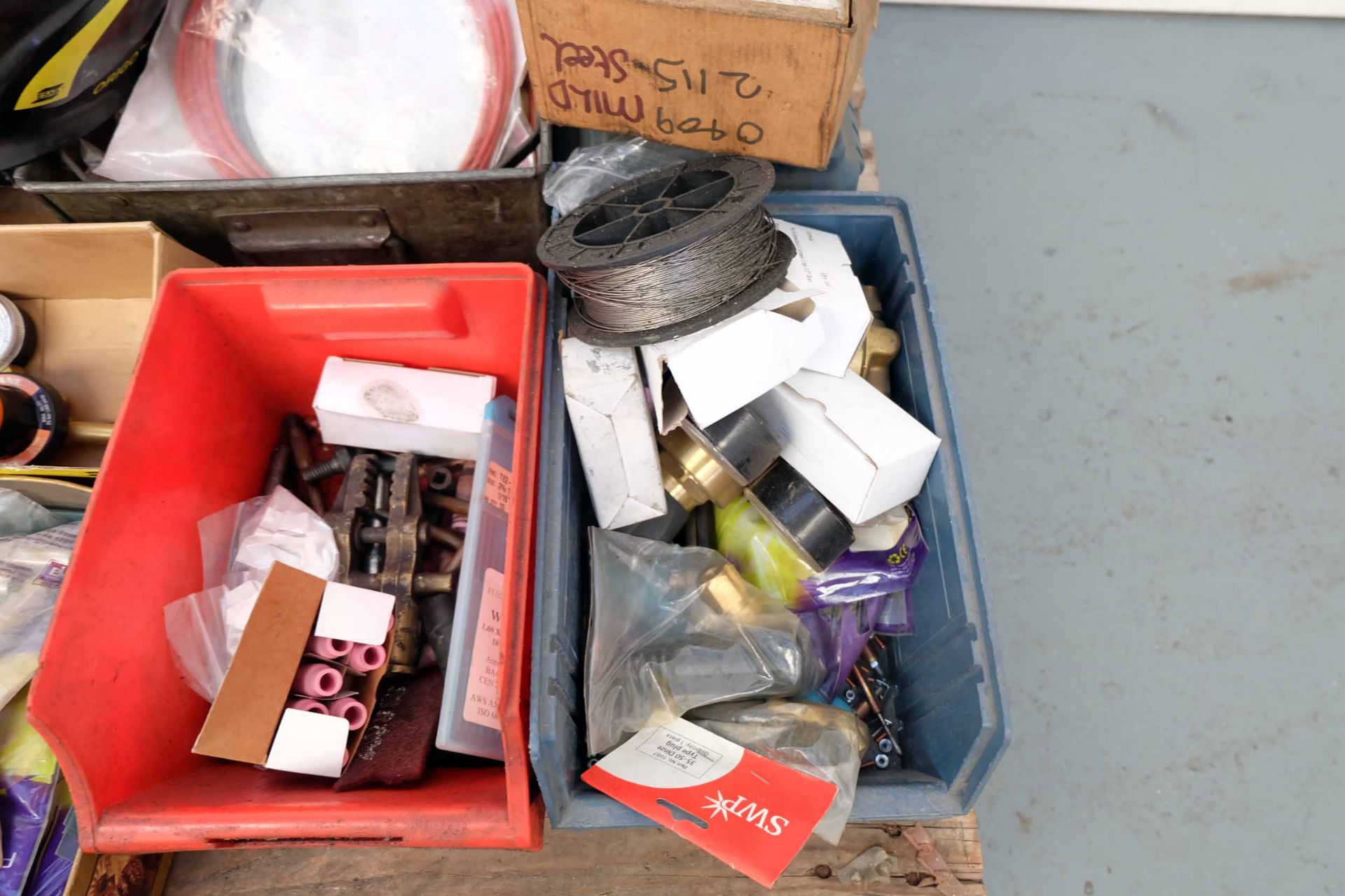 Quantity of Welding Spares & Sureweld 160 Welder. Includes Mig Wire, Tig Wire, Gauges, - Image 11 of 11