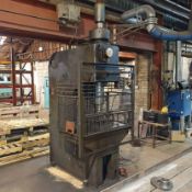 Mills Hydraulic Press. Capacity 2450lbs per Square Inch. Throat Depth 14