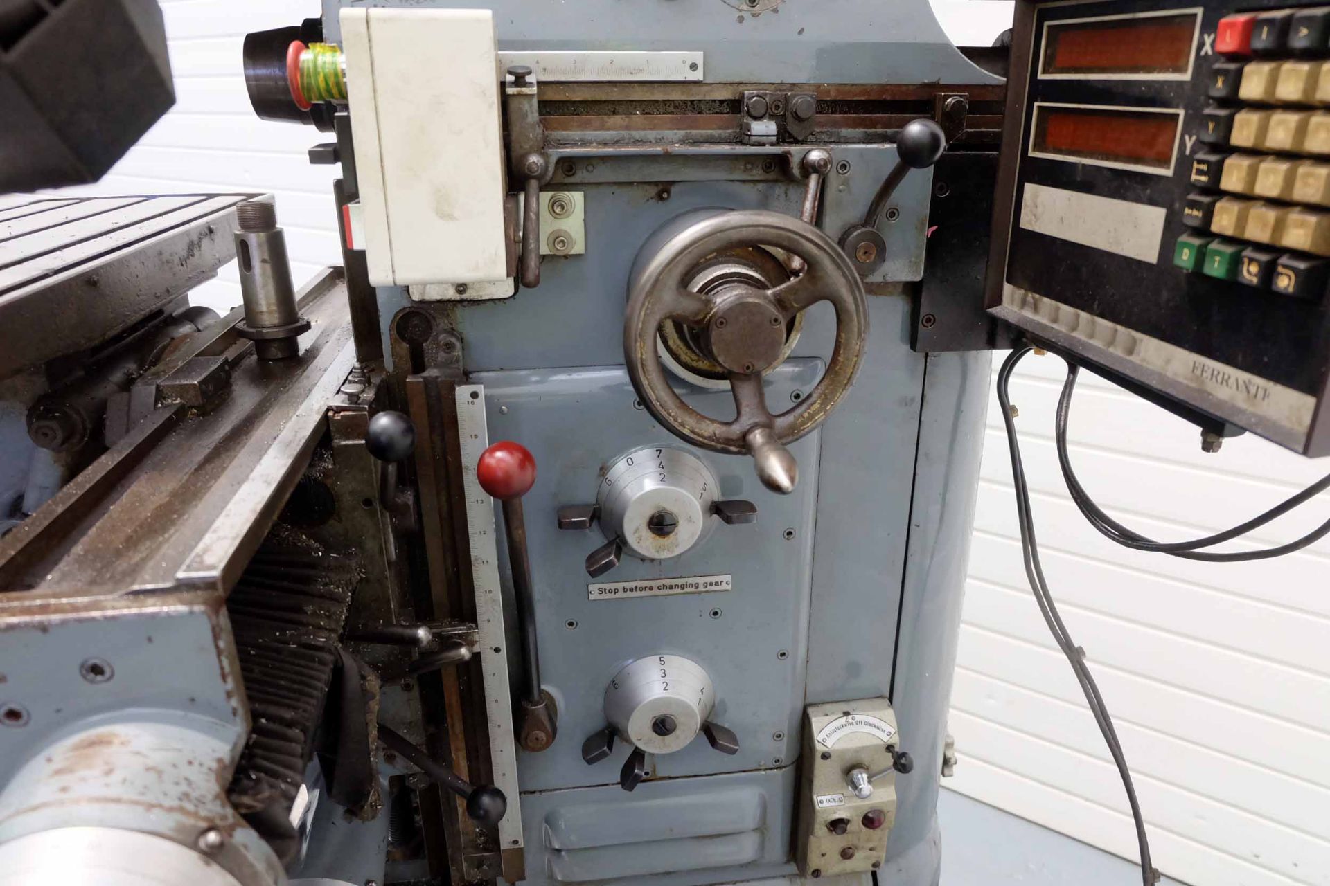 Thiel Duplex 158 Precision Milling Machine. Feeds to All Axis. Spindle Speeds 60 - 1800rpm. Table Si - Image 10 of 18
