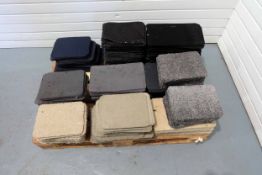 Pallet of Heel Pads for Car Mats. Various Colours & Sizes. Material & Carpet.