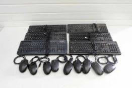 6 x PC Wired Keyboards & 9 x Wired Mice. Various Makes.