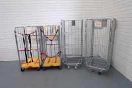 4 x Cages on Wheels. 2 x 650mm W x 880mm D x 1510mm H. 1 x 650mm W x 850mm D x 1690mm H With 2 Shelv