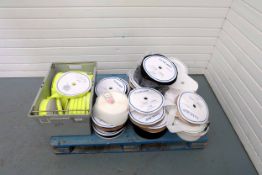 Pallet of Various Sizes of Velcro. Various Colours.