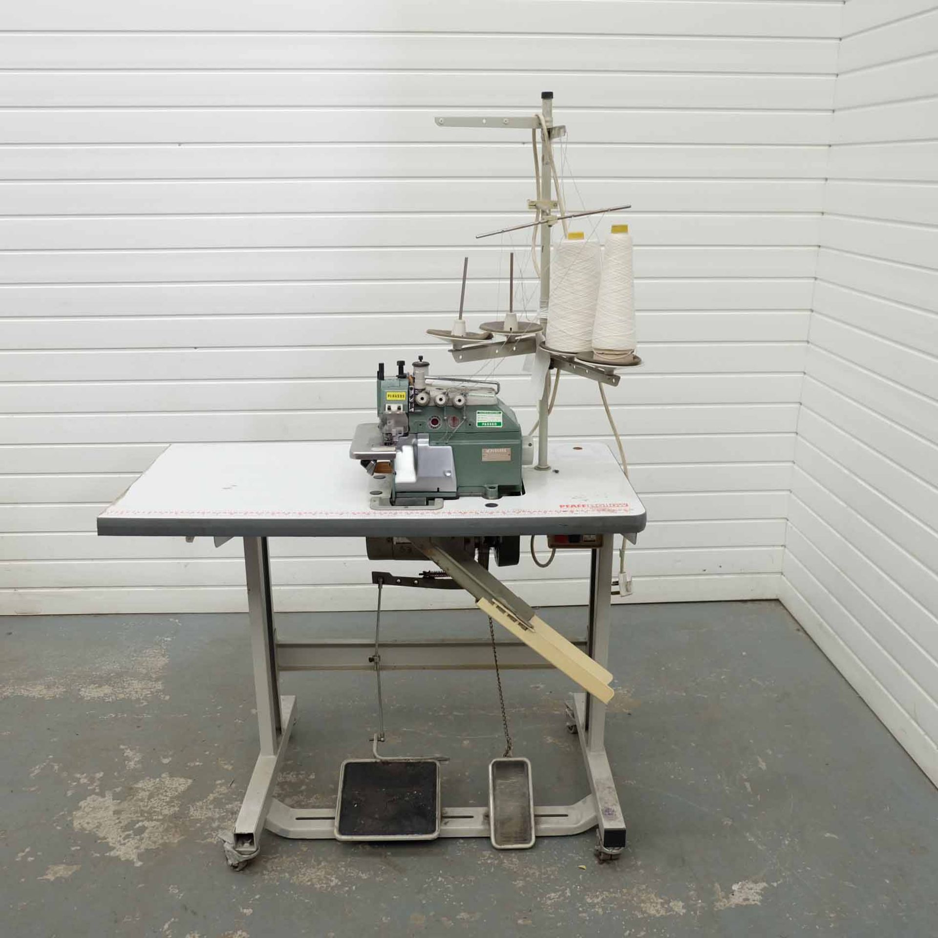 Pegasus Type ETS51-142 FA3 Industrial 4 Thread Overlock Sewing Machine. Spec: S14-453-2X4.
