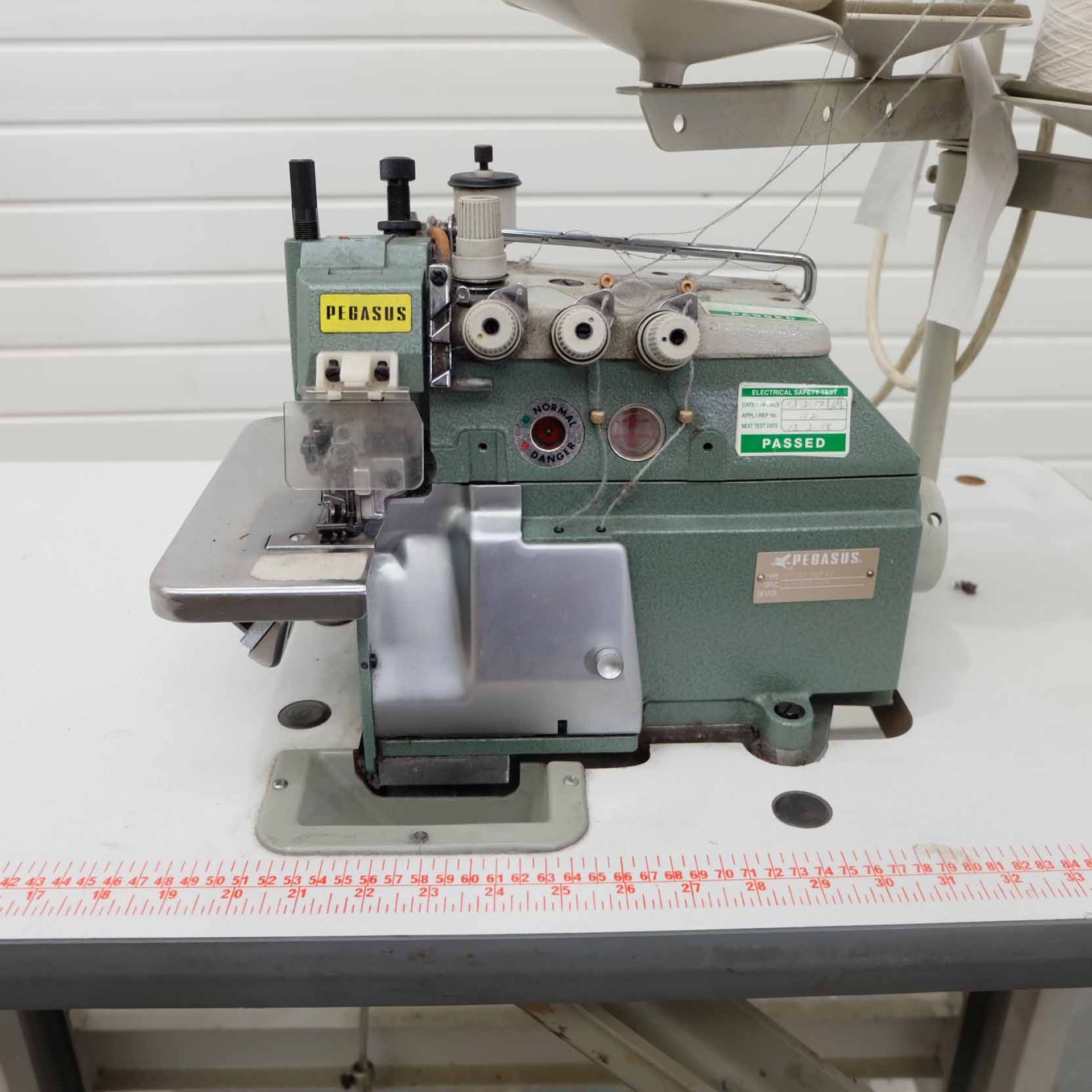 Pegasus Type ETS51-142 FA3 Industrial 4 Thread Overlock Sewing Machine. Spec: S14-453-2X4. - Image 2 of 11