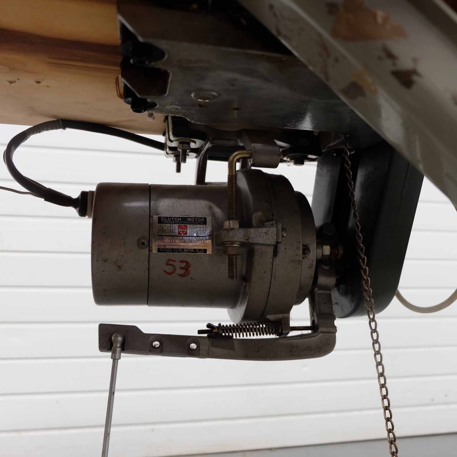 Pegasus Type ETS51-142 FA3 Industrial 4 Thread Overlock Sewing Machine. Spec: S14-453-2X4. - Image 8 of 11