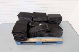 Pallet of Heel Pads for Car Mats. Black. Various Sizes. Material & Carpet.