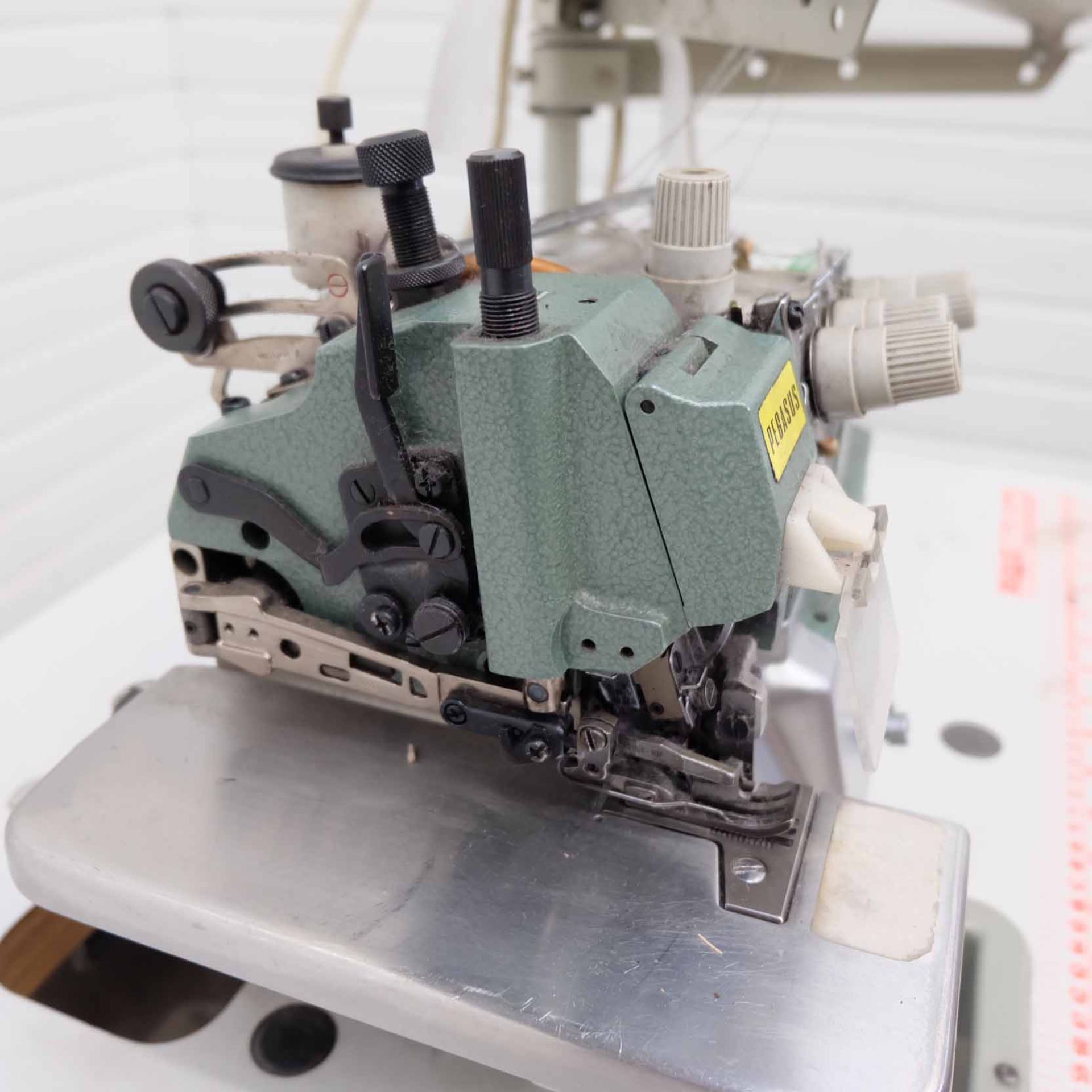 Pegasus Type ETS51-142 FA3 Industrial 4 Thread Overlock Sewing Machine. Spec: S14-453-2X4. - Image 4 of 11