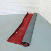 Roll End of Cord Carpet. Red. Size 3.1m Approx.