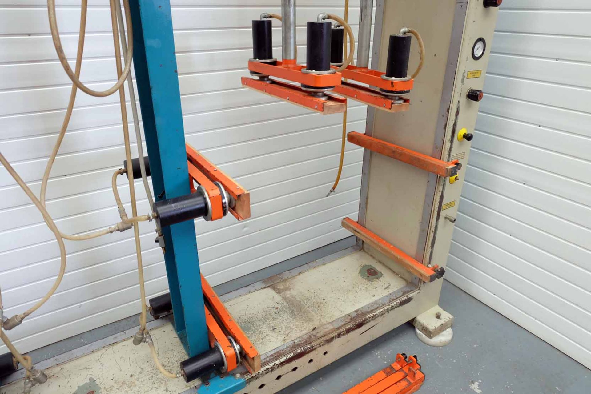 Ramarch Model PN20 Pneumatic Carcase 2 Station Clamp Press. Max Carcase Size Approx 2000 x 1350 x 60 - Image 8 of 13
